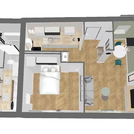 Appartchic - Appartement Standing - Plein Centre & Parking Prive Créon Dış mekan fotoğraf